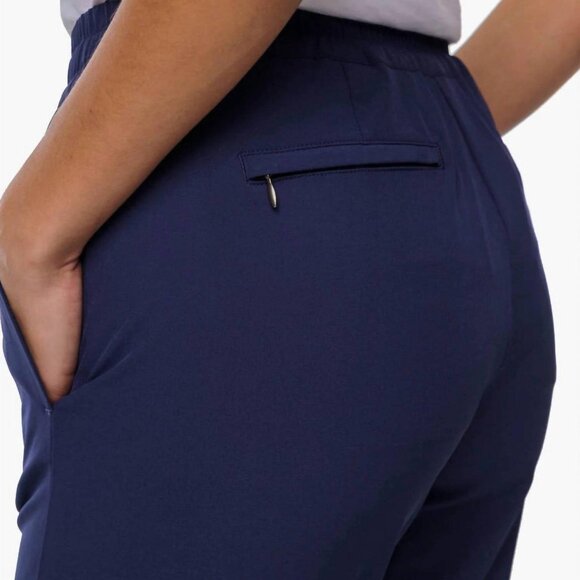 New! Southern Tide Women's Casey Woven Pant, Navy, Large - Picture 2 of 4